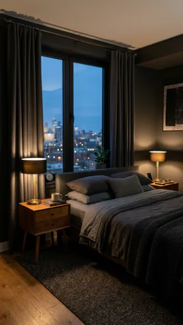 Add blackout curtains for better sleep