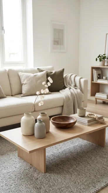 Add ceramic or wood accessories