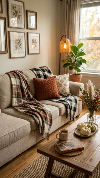 9. Add Plaid or Buffalo Check Accents