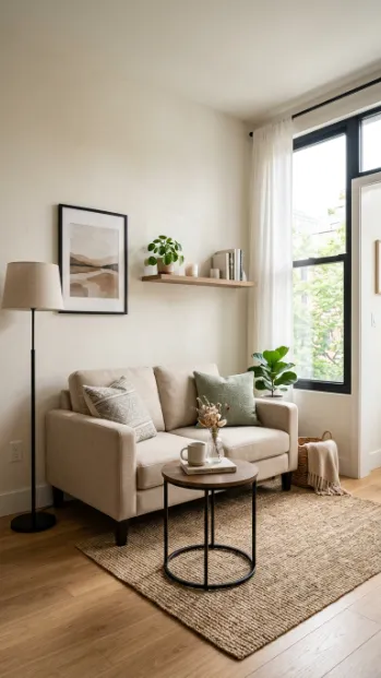 Add a loveseat instead of a full sofa