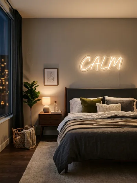 Add a neon or led sign