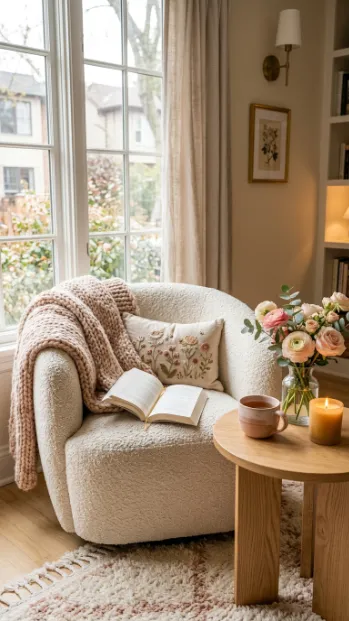 Add a reading nook with a cozy chair