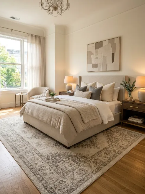 Add a rug under your bed
