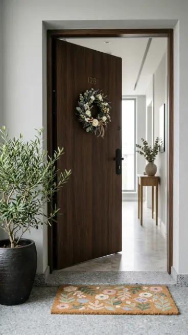 Add a seasonal doormat