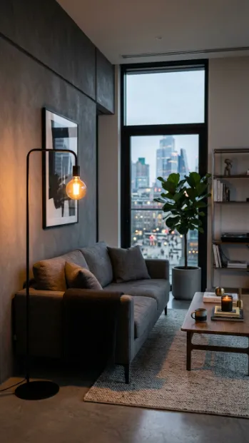 Add a statement floor lamp