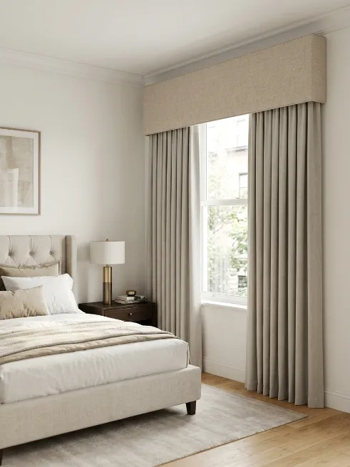Add a valance for a finished top edge