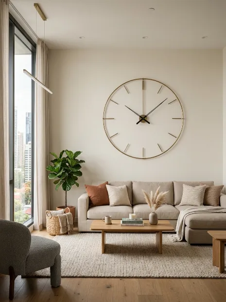 Add a wall clock as a focal point