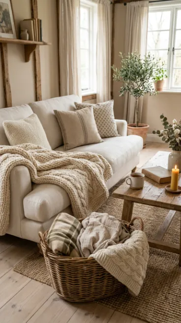 Choose cozy textured throw blankets