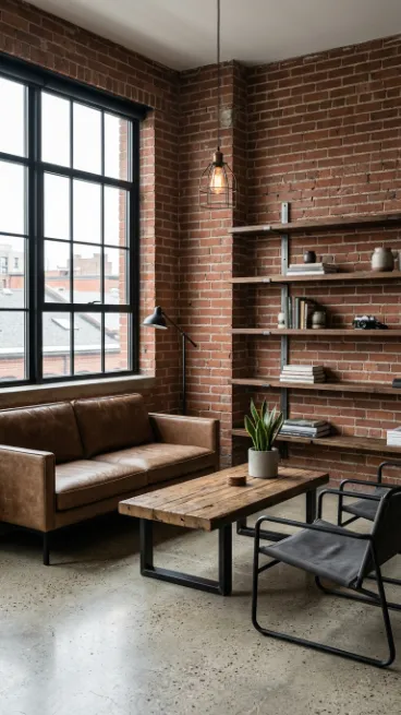 Choose furniture with simple utilitarian shapes