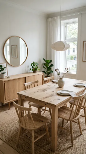 Choose furniture with visible wood grain