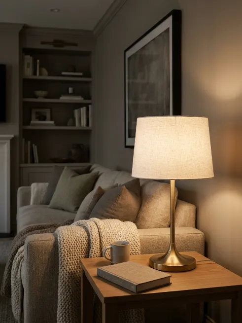 Choose lampshades that soften the light