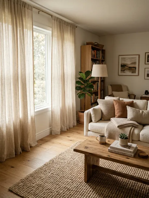 Choose linen for a relaxed textured look