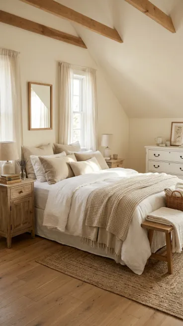 Choose simple cotton or linen textiles