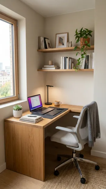 Choose a corner desk to use unused space