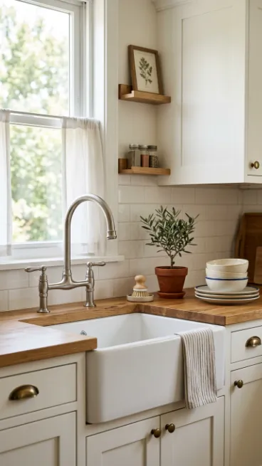 Choose a farmhouse sink style faucet