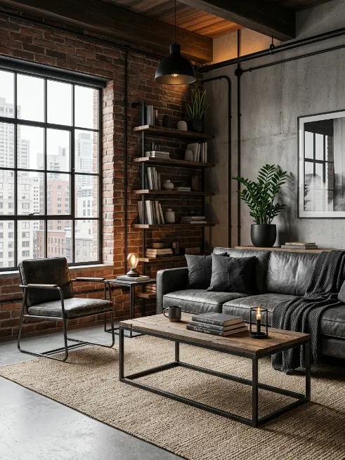 Choose a neutral base with dark accents