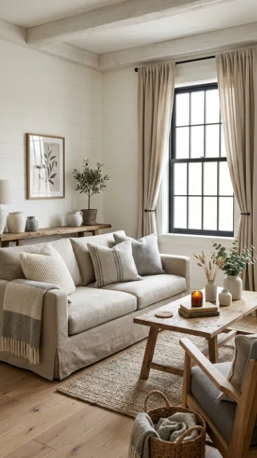 Choose a soft neutral color palette