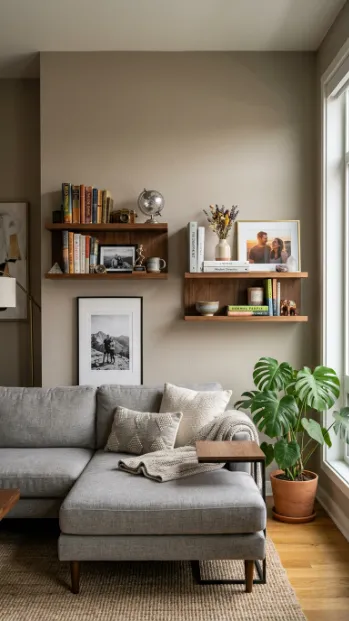 Create individual display shelves