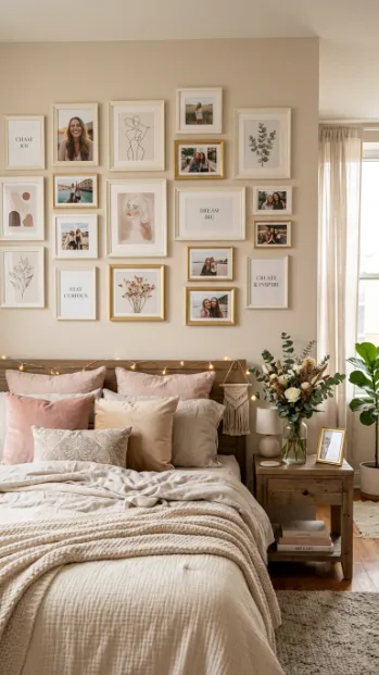 Create a gallery wall with personal photos