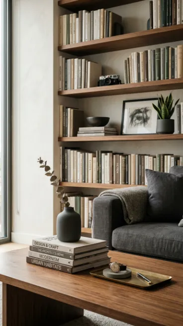 Display books with intention