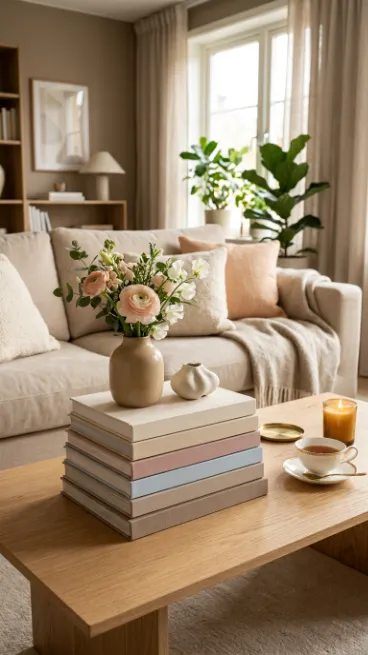Display books as decor objects