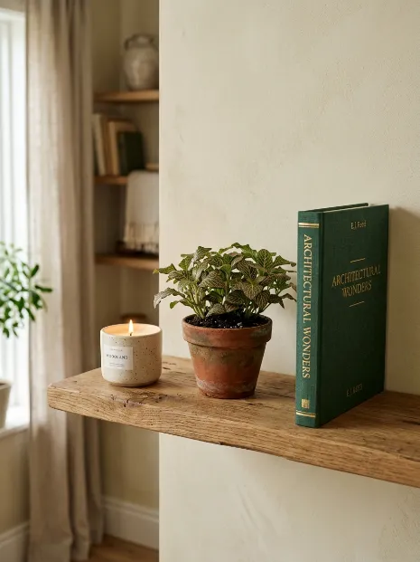 Display items in threes for balance