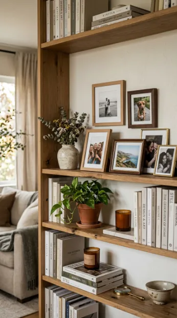 Display a few framed photos