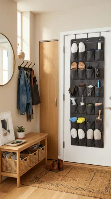 Hang a door organizer