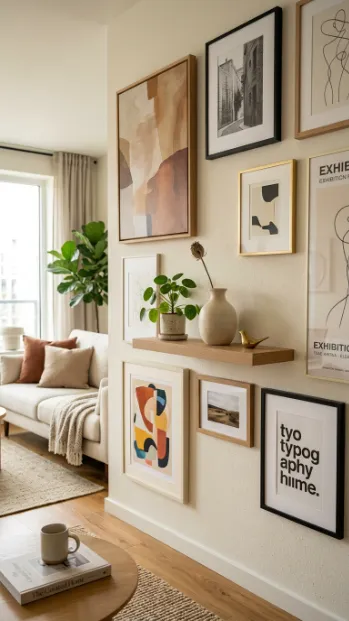 Include a shelf within the layout