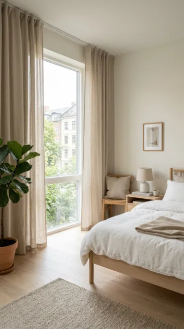 Keep window treatments simple