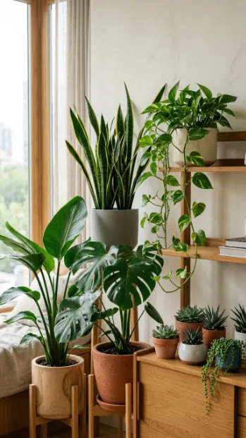 Mix plant textures together