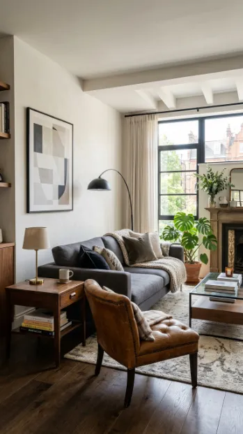 Mix vintage and modern pieces