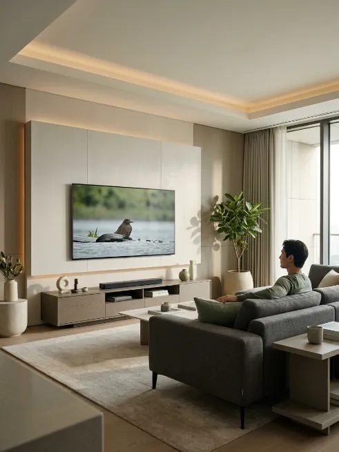 Mount the tv at the right height