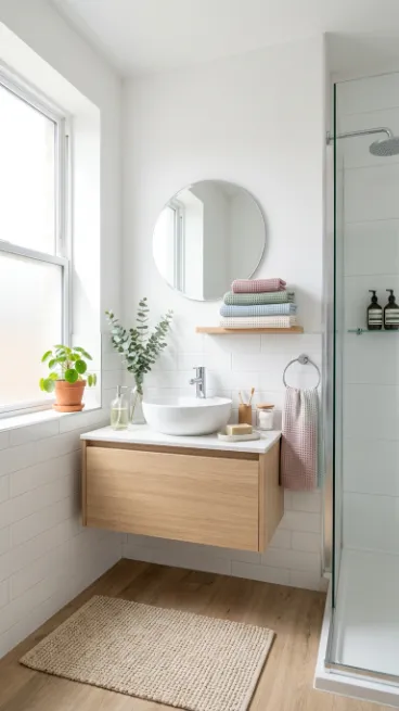 Refresh bathroom textiles