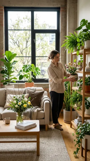 Rotate plants seasonally for a fresh look