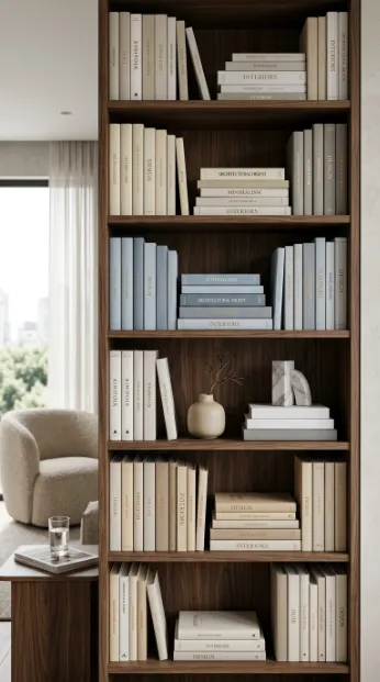 Rotate your books by color or size