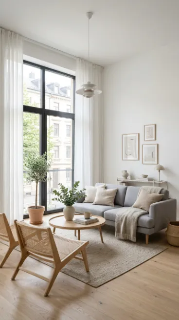 Stick to a light airy color palette
