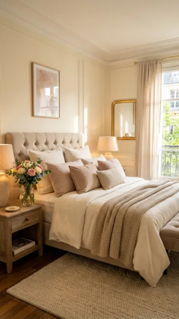 Style a cozy bed with layered pillows