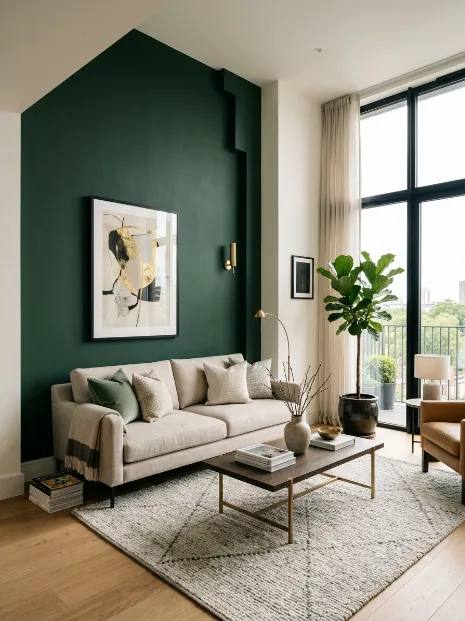 Try a bold accent wall color