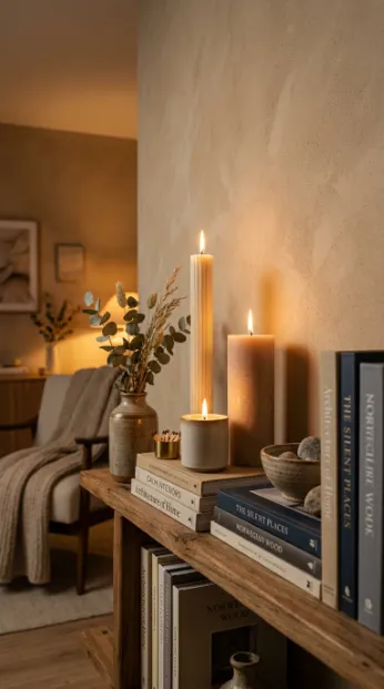 Use candles as simple accents