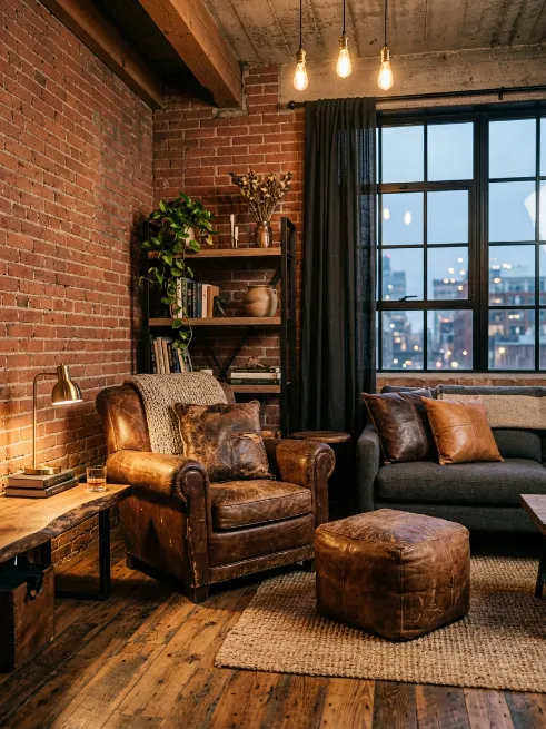 Use distressed leather accessories