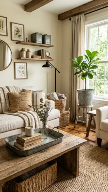 Use galvanized metal accents