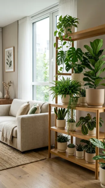 Use matching pots for a cohesive look