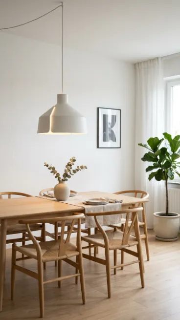 Use pendant lighting for a clean look