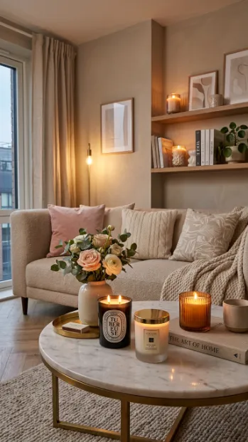 Use scented candles as decor