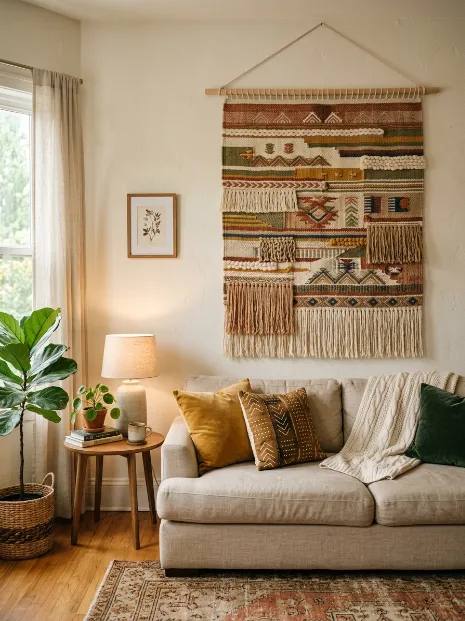 Use tapestries for texture and color