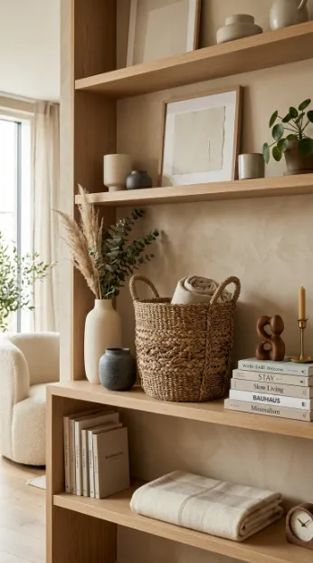 Use woven baskets for a natural touch
