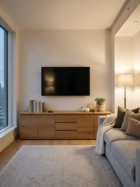 Use a media console with storage