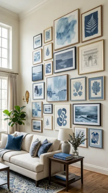 Use a single color family with varied shades