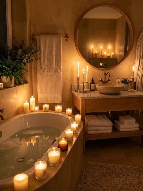 Add candles for ambiance
